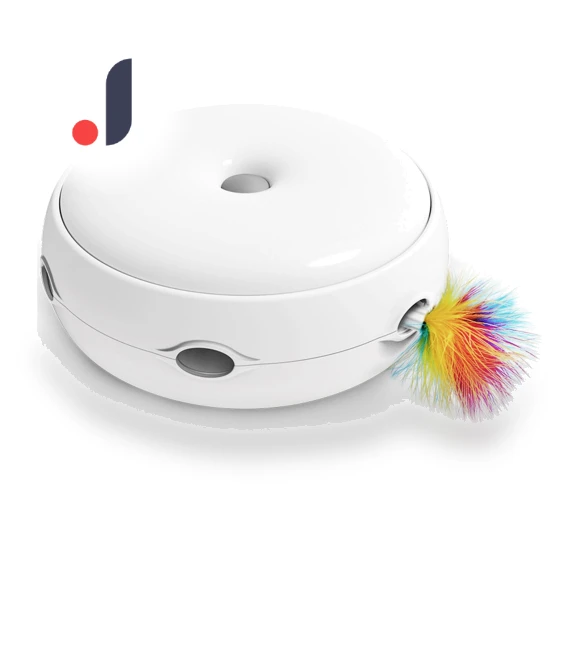 Interactive Smart Electric Cat Feather Turntable Toy — Cat Playthings, KONNWEI