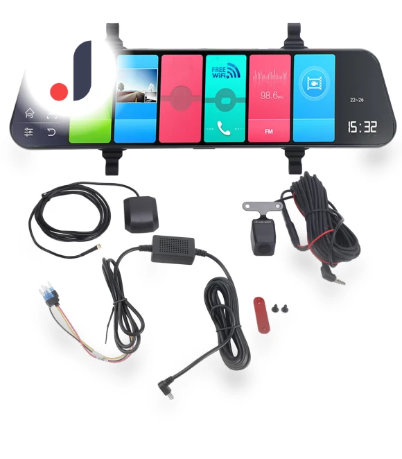 12-inch Mirror Dash Cam — Rearview Cameras for Cars, DIYelecs