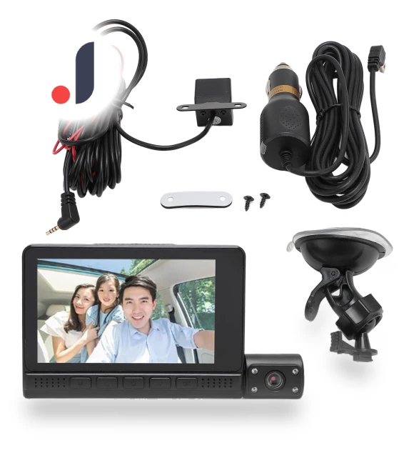 3-channel dash cam with rotating mechanism — Dashboard Cameras, OutsideWorld