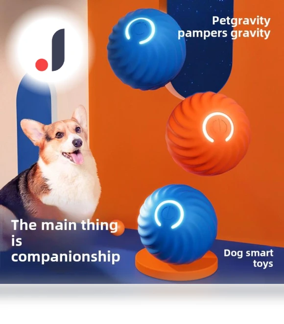 Electric Automatic Rolling Ball Toy for Dogs — Balls, Smart Pet Supplies