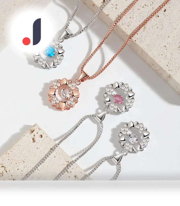 Heart-shaped Dance Pendant Necklace — Smart Jewelry, Original jewelry design