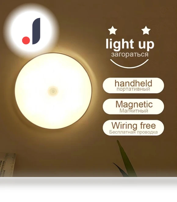 LED Human Body Sensor Night Light — Night Lights, CozyHomeDecor