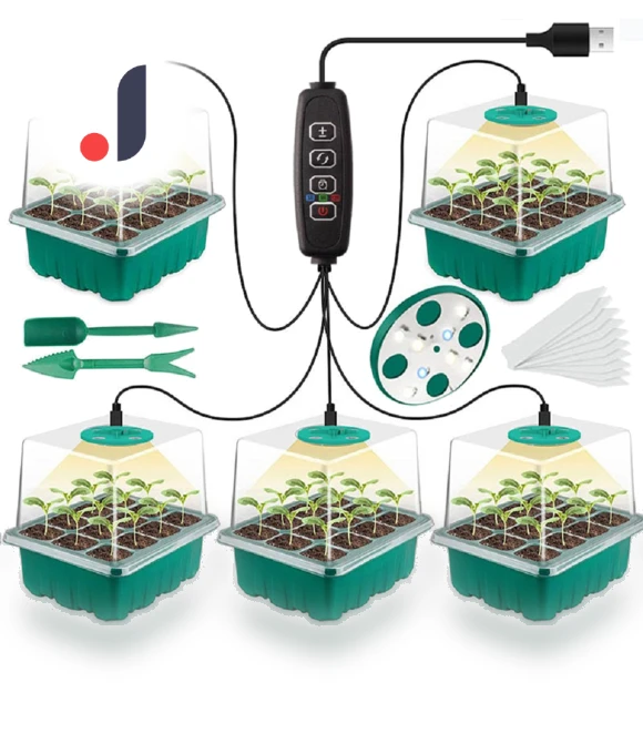 LED Seedling Pots with Grow Light — Germination Kits, HAOAXIN