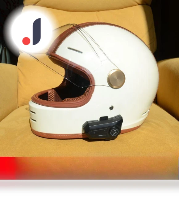 Retro Motorcycle Cruise Leather Smart Bluetooth Helmet — Helmets & Accessories, Reliable tool