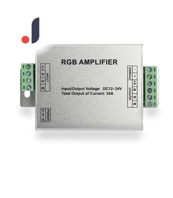 RGB Amplifier LED Dimmer Controller — LED Strips, JadeBamboo Chargers Warehouse
