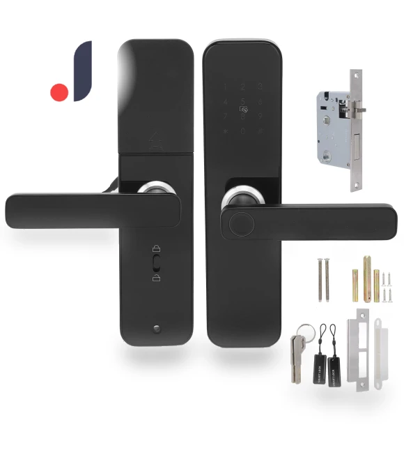 Smart Lock WiFi Handle with Fingerprint, Password, App, Key Card Unlock — Smart Home Security, GoolRC