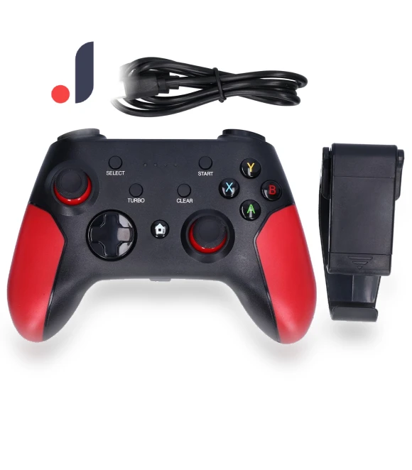 Wireless Bluetooth Game Controller with Adjustable Phone Holder — Gaming Controllers, DIYelecs