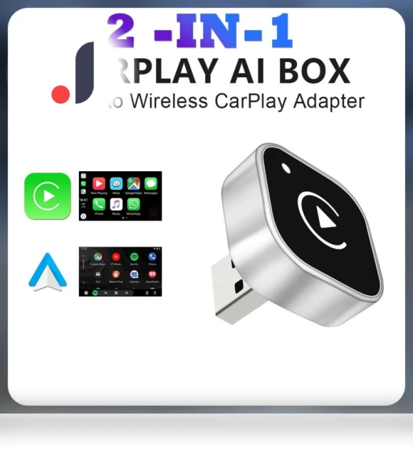 2 in1 Wired to Wireless CarPlay Android Auto Adapter — Stereo Receivers, AutoSphere