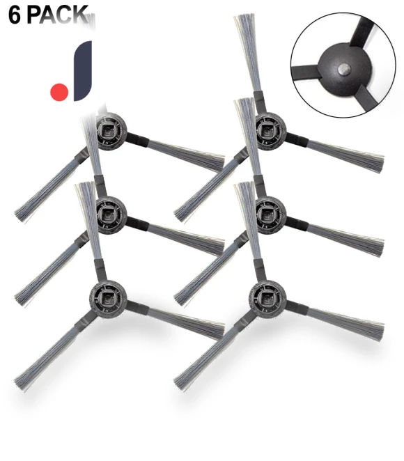 6 Side Brushes for Robot Vacuum — Vacuum Attachments, Household item