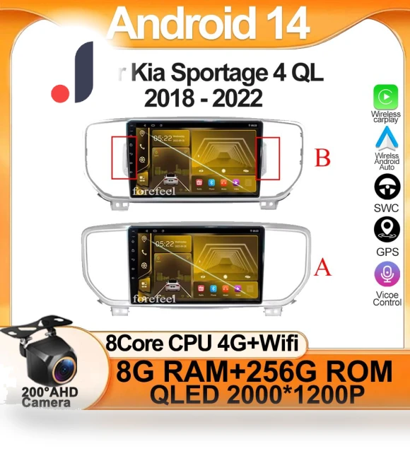 Android 14 CarPlay Radio with Video Player — Stereo Receivers, AutoSphere