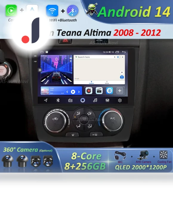 Android 14 WiFi 4G Car Multimedia Player — Navigation & GPS Accessories, AutoSphere