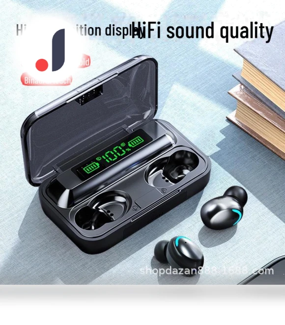 Bluetooth Earbuds with LED Display — In-Ear Headphones, Computer boost