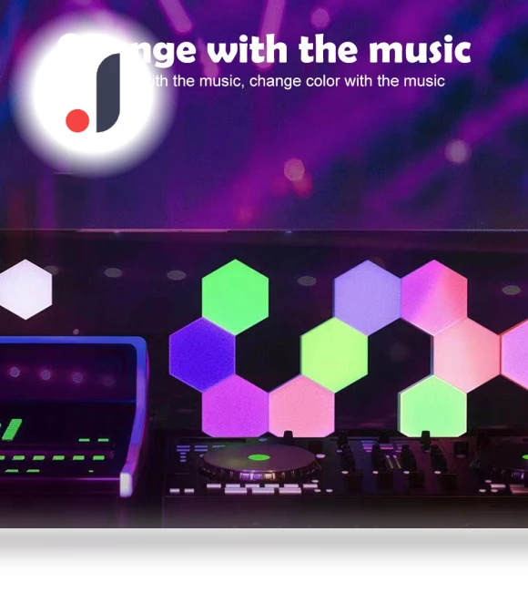 Hexagonal Quantum LED RGB Smart Night Light — LED Strips, Explorer Outdoors
