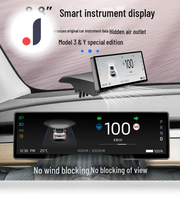 Improved LCD Instrument Cluster with OTA Smart Control CarPlay Integration — Car Accessories & Gadgets, All gears