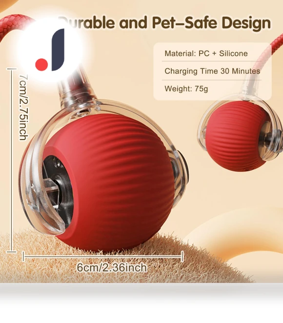 Interactive Cat Toy Ball — Cat Playthings, KITCHEN-MALL