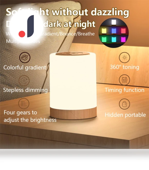 LED Bedside Touch Sensor Night Light — Night Lights, paraiclukl
