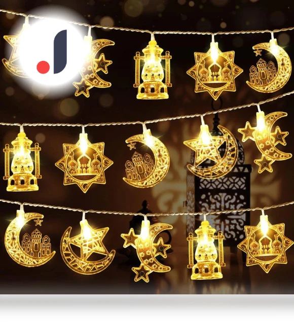 LED Star and Moon String Lights — String Lights, AI Market