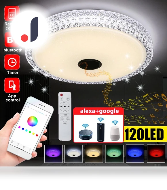 Modern RGB LED Ceiling Light — Overhead Lighting, The Romantics