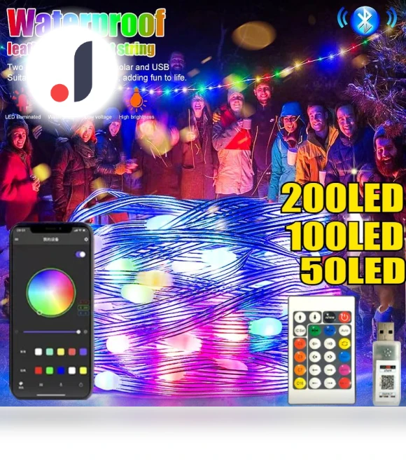 RGBIC Bluetooth Smart LED Fairy Lights — String Lights, LIUXING Fire Home Decoration