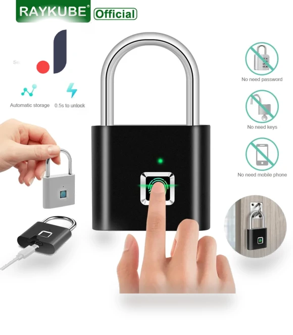 Smart Lock with Fingerprint — Biometric Security, RAYKUBE
