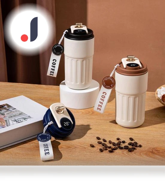 Smart Thermo Mug with LCD Display — Beverage Warmers, Pinmanlong