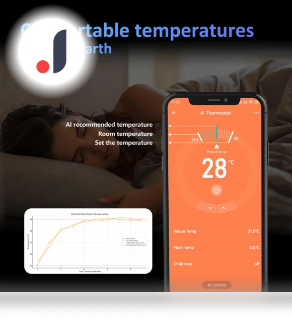 Smart Thermostat for Electric Underfloor Heating — Home Climate Control, COOKING-MALL