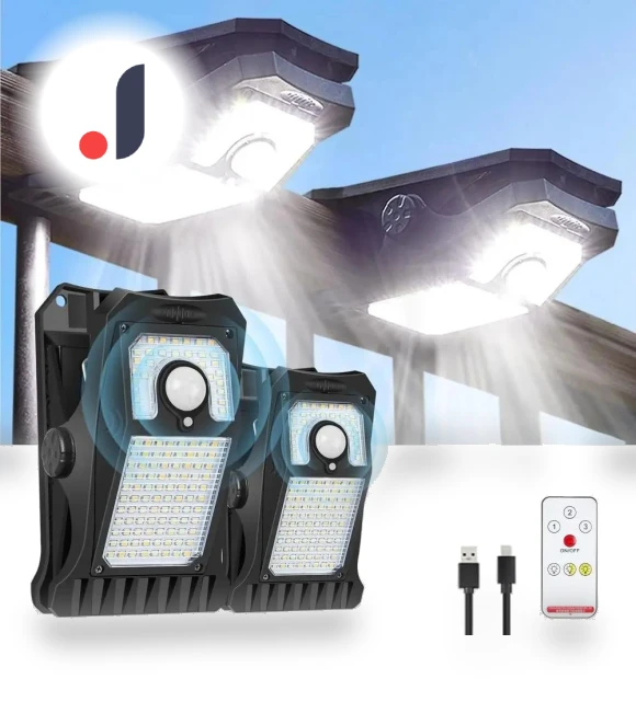 Solar Security Smart Motion Lights — Outdoor Security & Flood Lighting, LIUXING Fire Solar Lamp