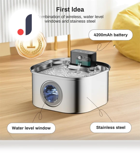 Wireless Drinking Fountain for Cats — Fountains, Pet daily necessities
