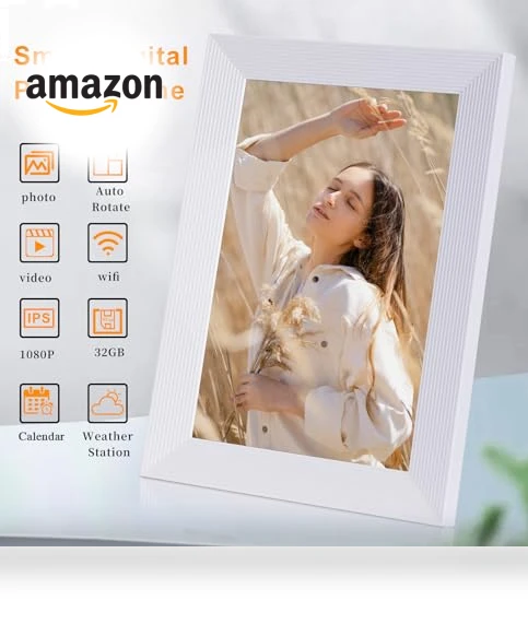 10.1 Inch Smart WiFi Digital Photo Frame — Digital Frames, QCREA