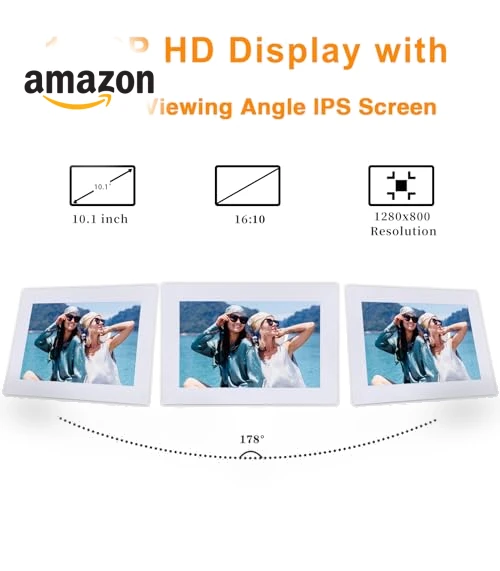 10.1 Inch Smart WiFi Digital Photo Frame — Digital Frames, QCREA