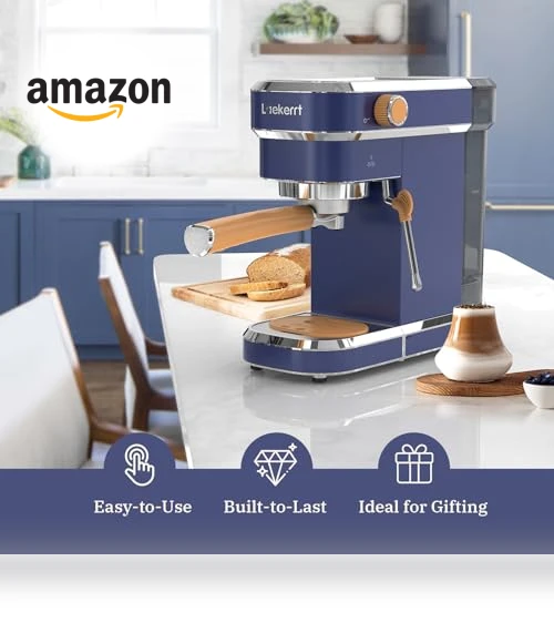 20 Bar Espresso Maker with Milk Frother Steamer — Coffee & Espresso Combos, Laekerrt
