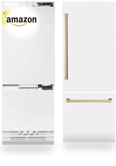 Built-In Bottom Freezer Refrigerator with Water Dispenser and Ice Maker — Built-In, Z Line Kitchen and Bath