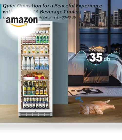 Commercial Refrigerator with Glass Door Display — Drink Coolers, Tylza