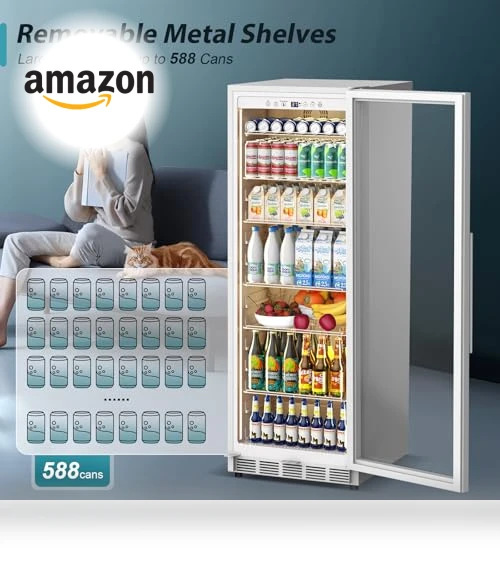 Commercial Refrigerator with Glass Door Display — Drink Coolers, Tylza