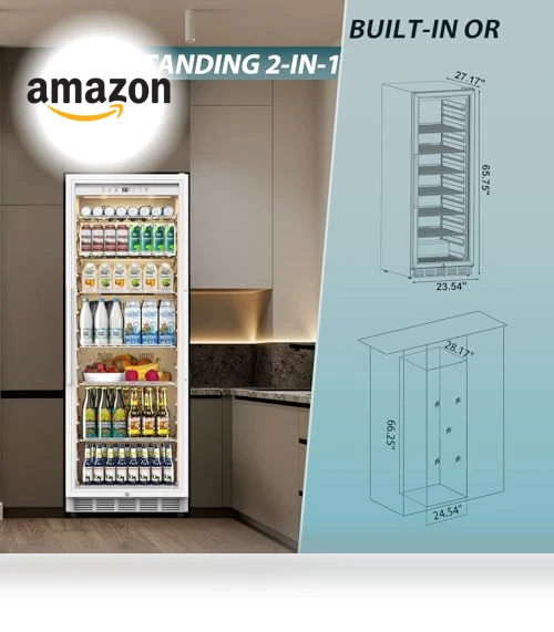 Commercial Refrigerator with Glass Door Display — Drink Coolers, Tylza