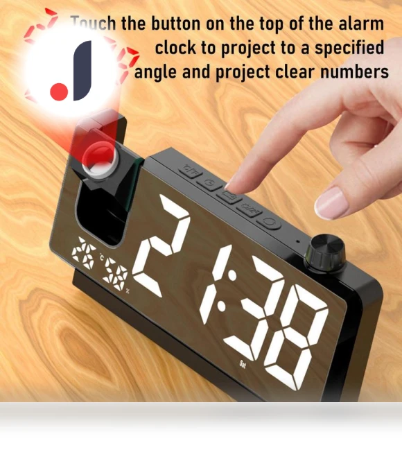 Digital Projection Clock with HD LED Display — Alarms & Clocks, Daily necessities-V