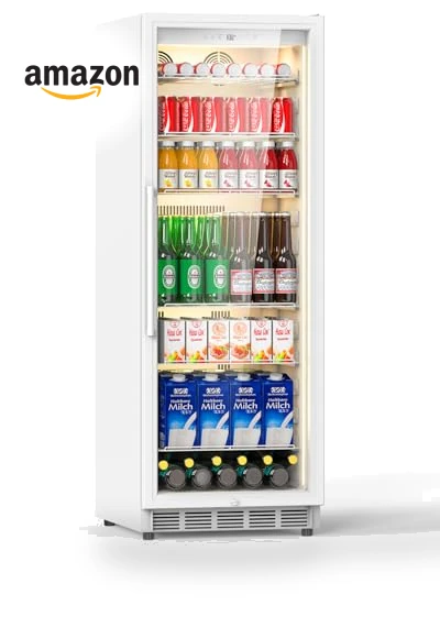 Display Beverage Fridge with Glass Door — Drink Coolers, Velivi