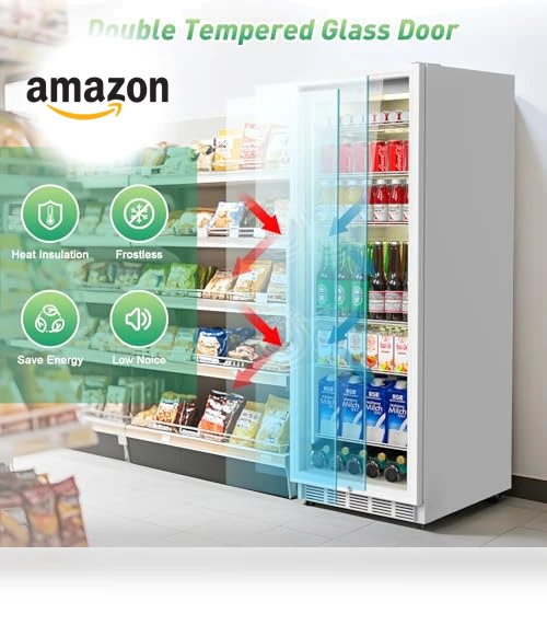 Display Beverage Fridge with Glass Door — Drink Coolers, Velivi