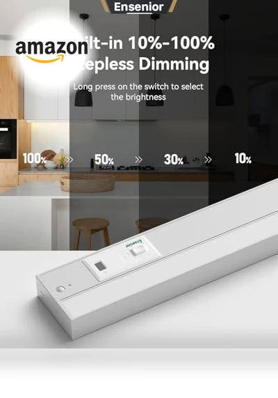Hand Wave Motion Sensor LED Under Cabinet Lighting — Under-Cabinet Lights, Ensenior