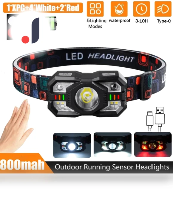 IR Motion Sensor Headlamp — Flashlights, LIUXING Fire Portable Lighting