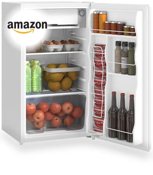 Mini Fridge with Freezer — Mini Fridges, HOMCOM