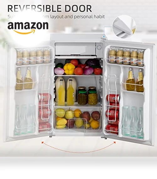 Mini Fridge with Freezer — Mini Fridges, HOMCOM