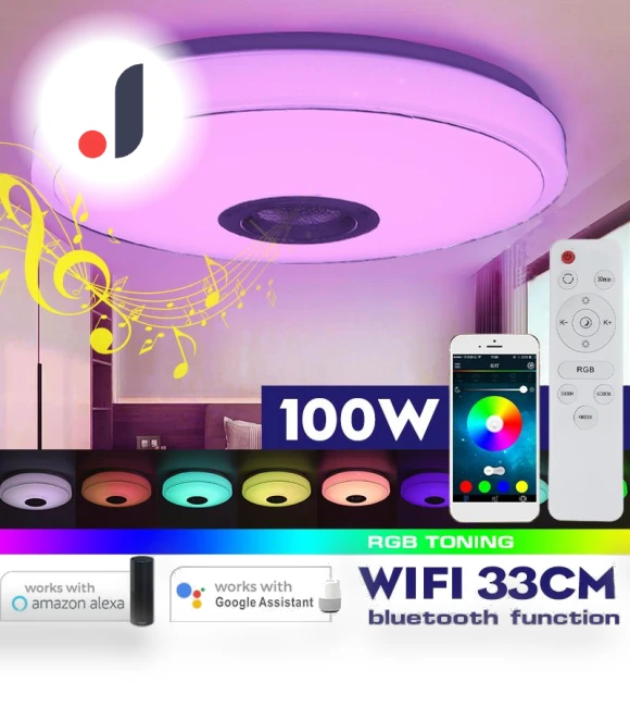 Modern RGB LED Ceiling Light — Overhead Lighting, Pro DIY Tool