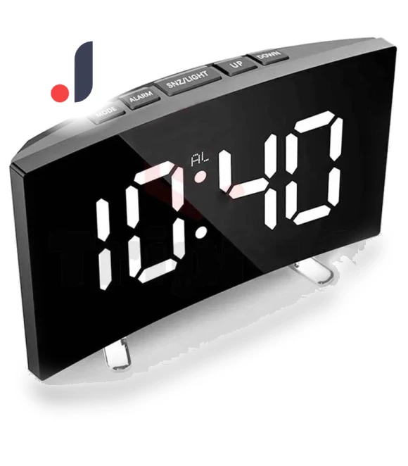 Silent Design Digital LED Alarm Clock with Large Display — Clocks, Daily necessities-V