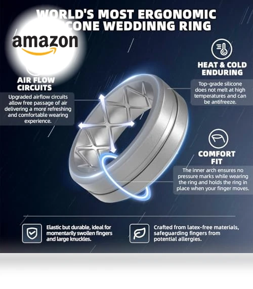 Silicone Ring Multipack — Men's Rings, Egnaro