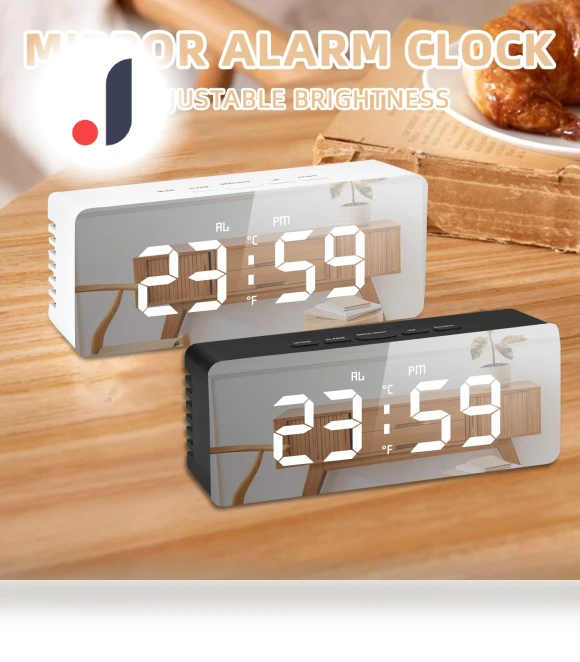 Smart LED Bedside Alarm Clock — Alarms & Clocks, Daily necessities-V