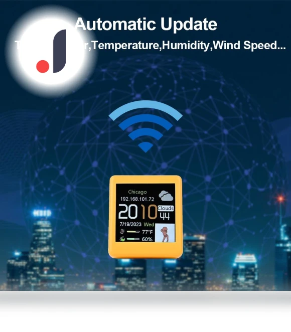 Smart Weather Station Desk Clock — Clocks, Daily necessities-V