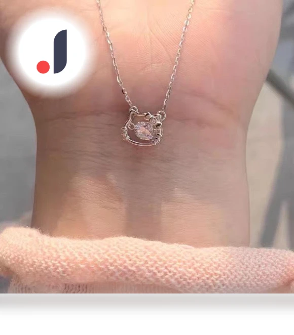 Smart Women's Necklace with 1 Carat Moissanite Simulation — Smart Jewelry, Wipon
