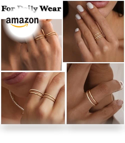 Thin Stackable Rings for Women — Stacking, MILACOLATO