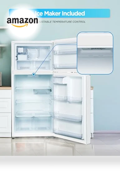 Top Mount Refrigerator with Ice Maker — Cooling Solutions, Commercial Cool